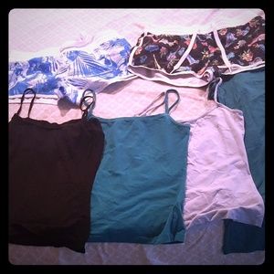 Tank tops and shorts